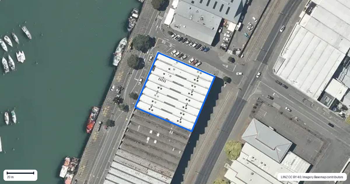 Property context map for 205/1 Lever Street, Ahuriri, Napier