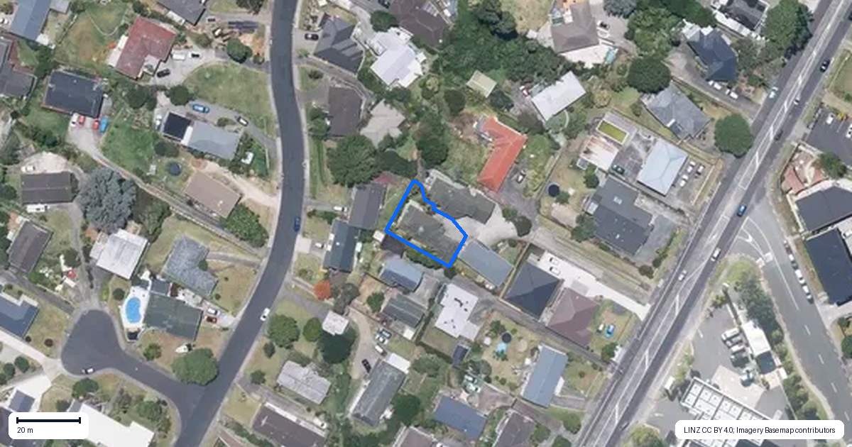 Property context map for 105B Ridge Road, Howick, Auckland