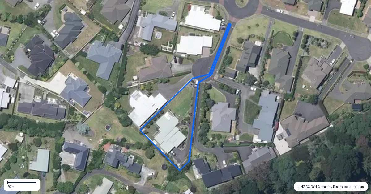 Property context map for 31 Norfolk Drive, Otamatea, Whanganui