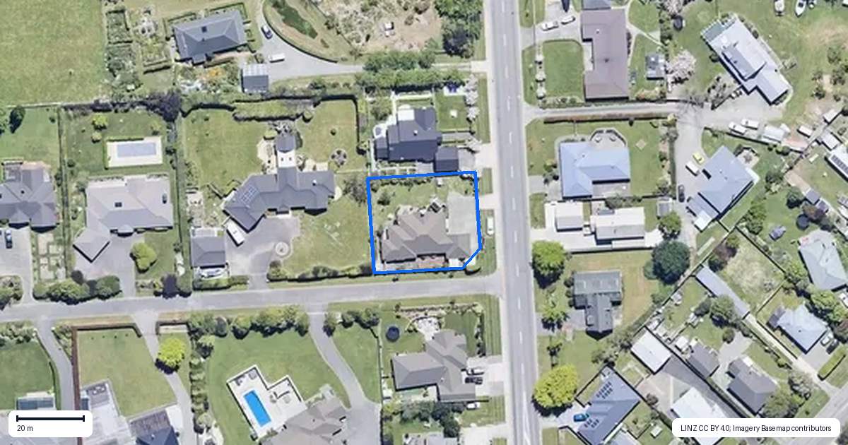 Property context map for 22 Boyce Street, Renwick