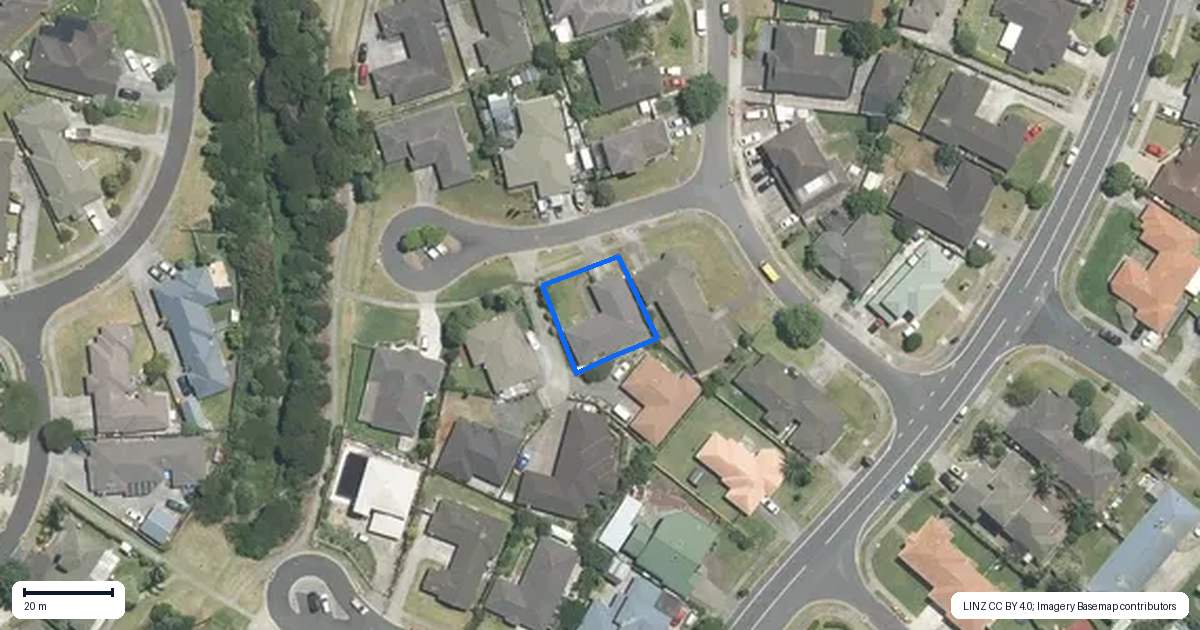 Property context map for 4 Bokeen Lane, Flat Bush, Auckland