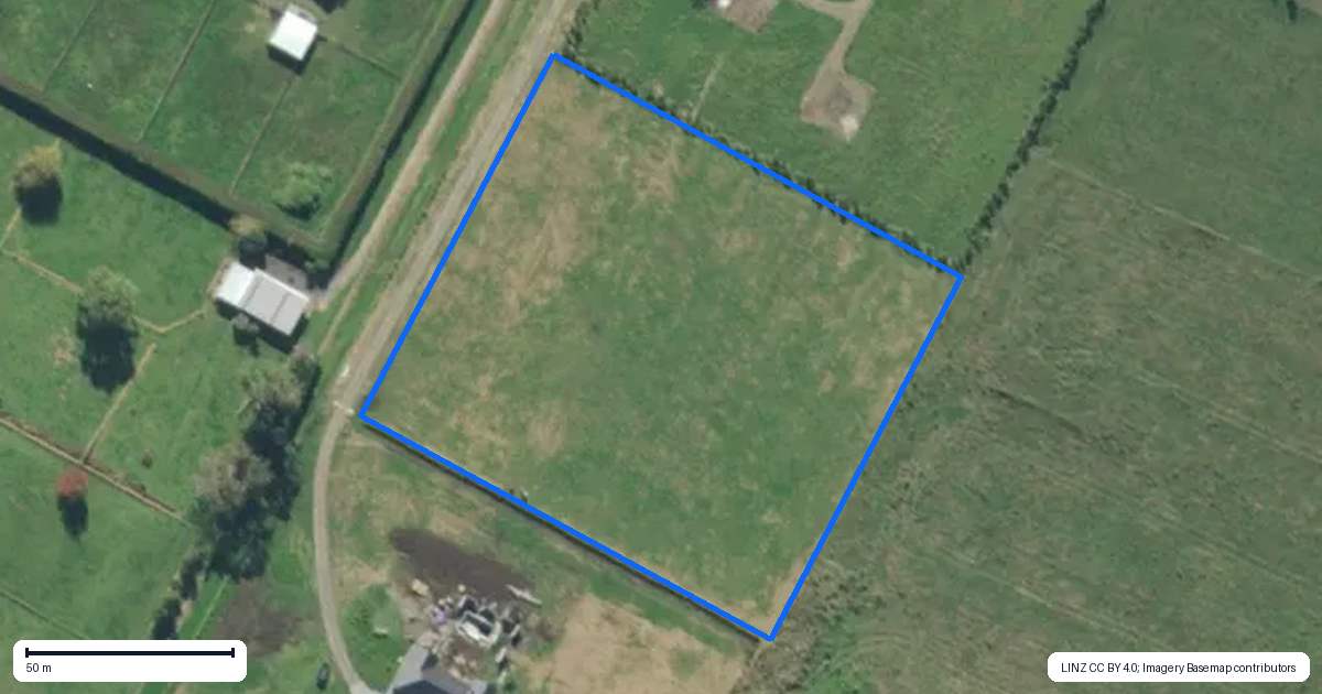 Property context map for 43 Takahiwai Road, Ruakaka