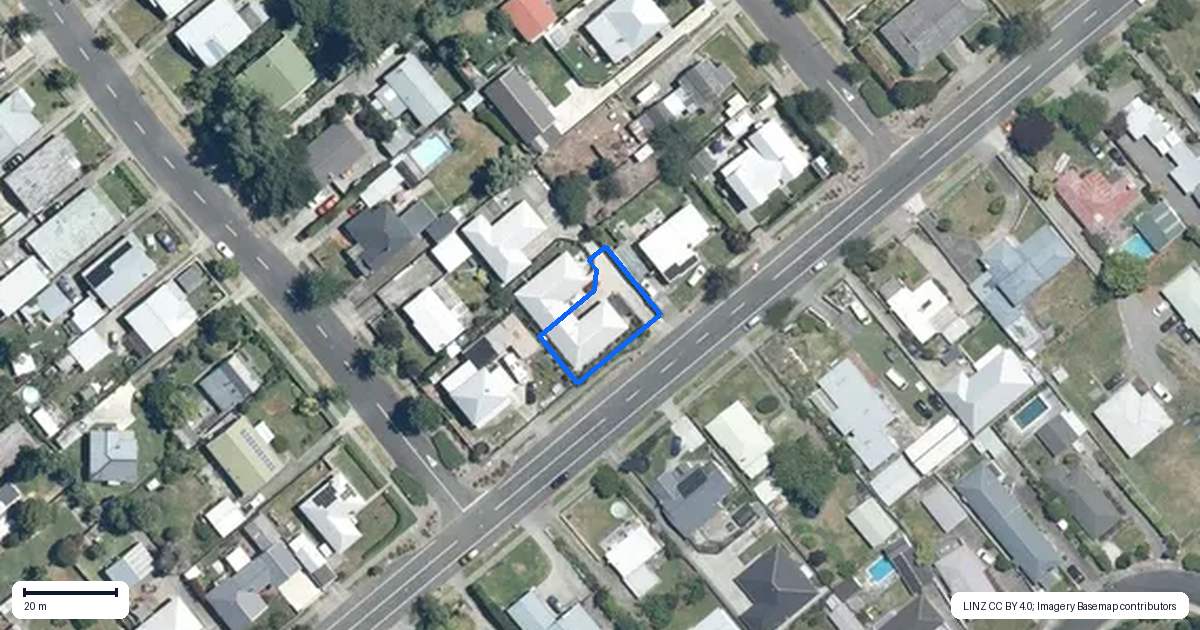 Property context map for 1/305 Park Road South, Akina, Hastings