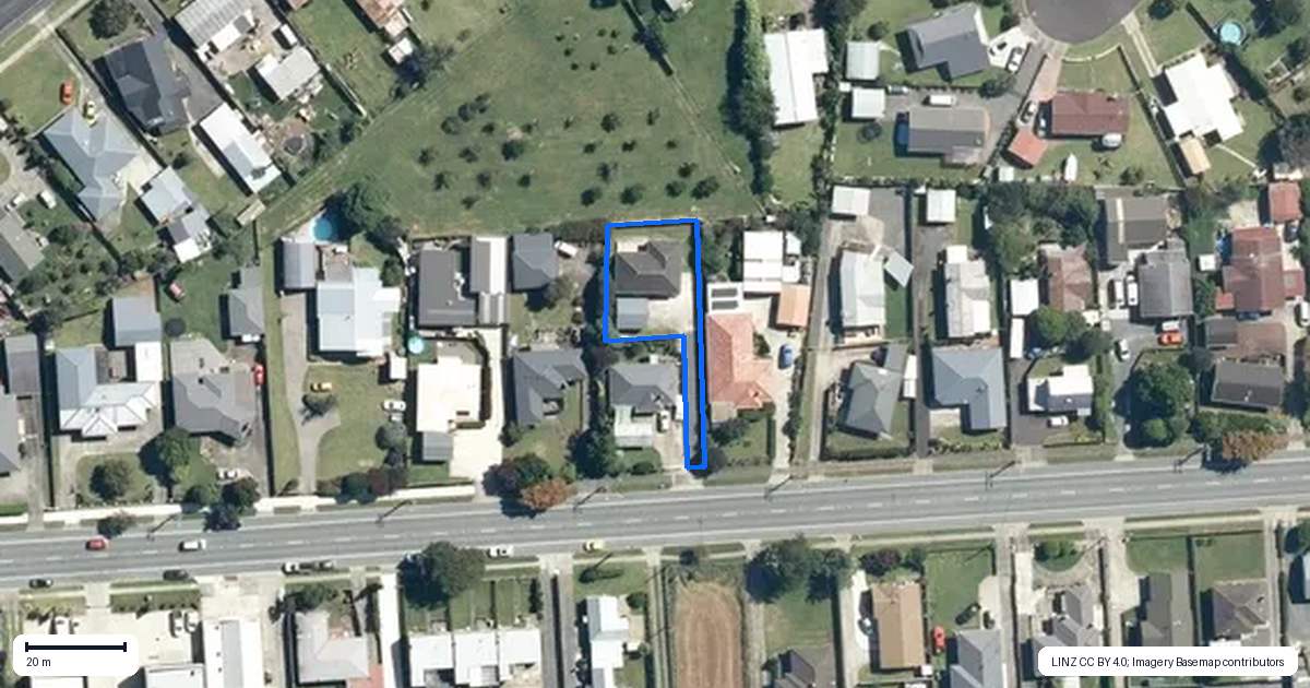 Property context map for 247 Cambridge Road, Te Awamutu