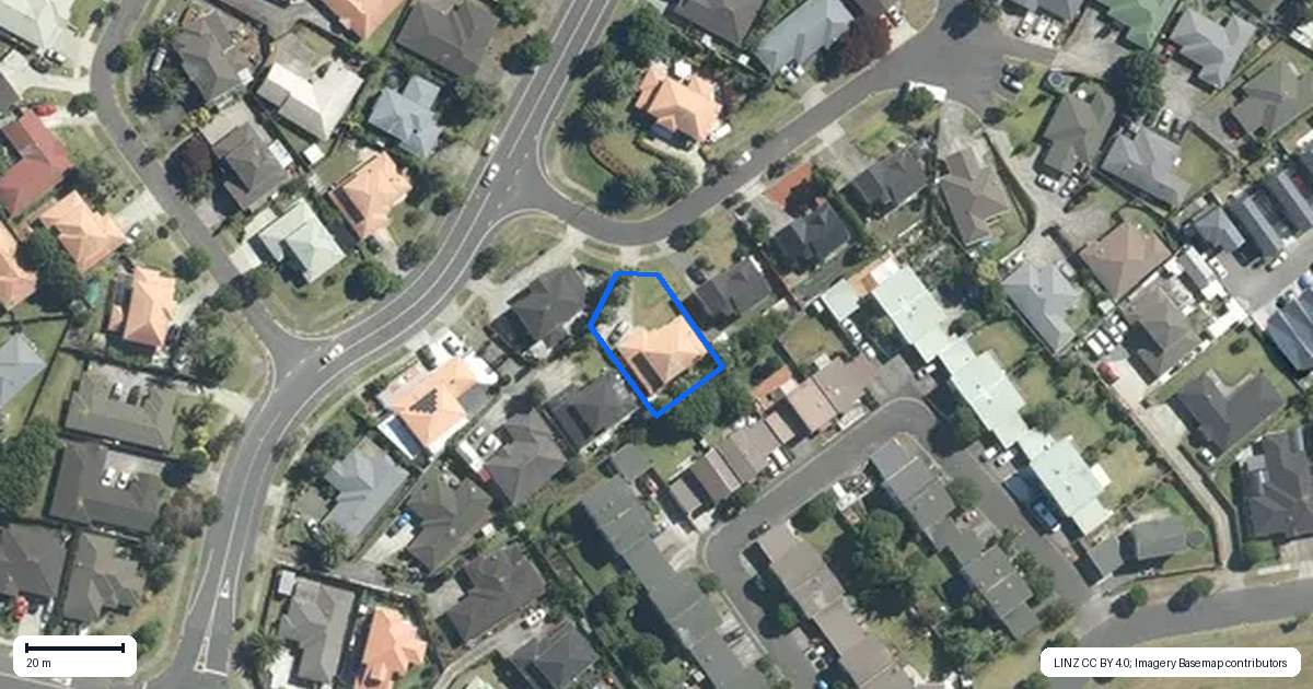 Property context map for 3 Saybrook Place, Mangere, Auckland