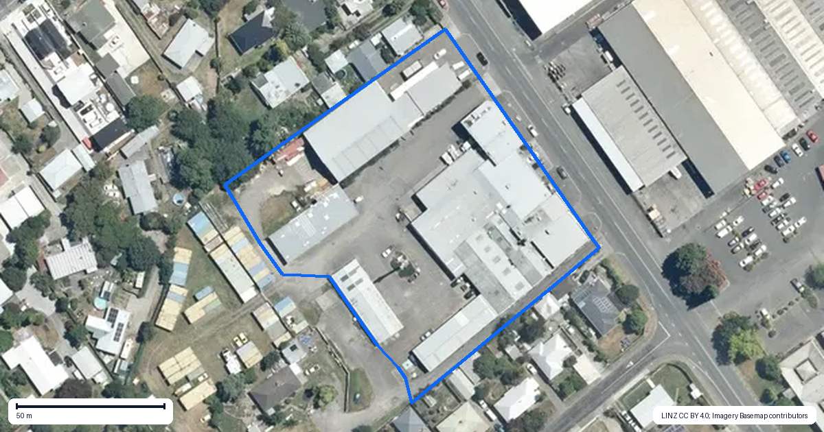 Property context map for 500 Williams Street, Mahora, Hastings