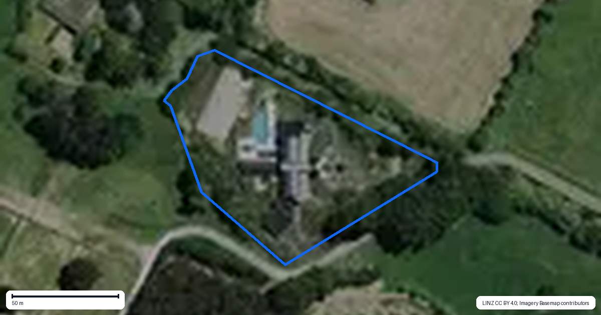 Property context map for 591B Pencarrow Road, Tamahere, Hamilton