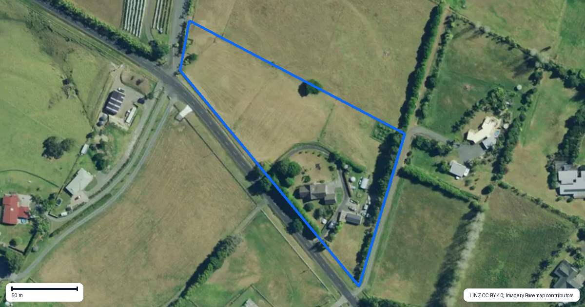 Property context map for 510 Okahu Road, Kaitaia