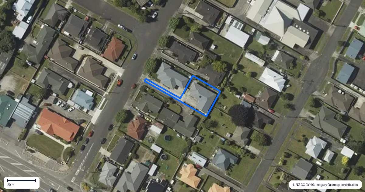 Property context map for 126A Winchester Street, Levin