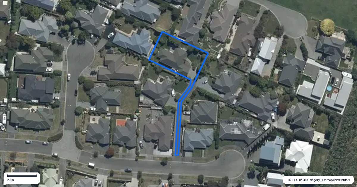 Property context map for 15 Harrys Way, Redwood, Christchurch