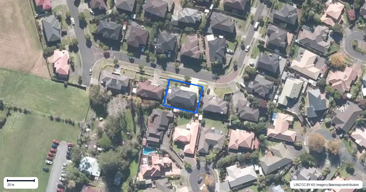 Property context map for 34 Cherrywood Crescent, Northpark, Auckland