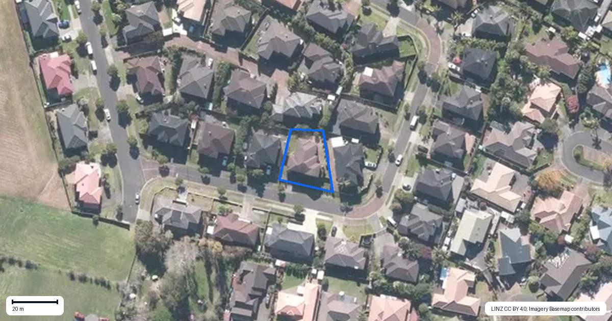 Property context map for 21 Cherrywood Crescent, Northpark, Auckland