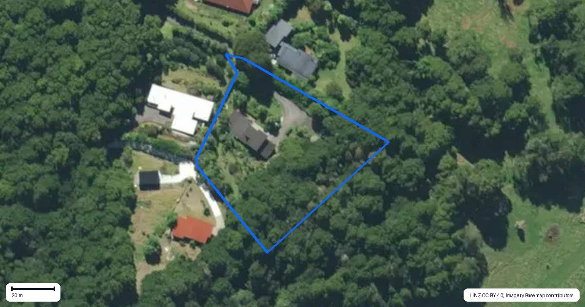 Property context map for 23 Glen Bruce Place, Ngararatunua, Whangarei