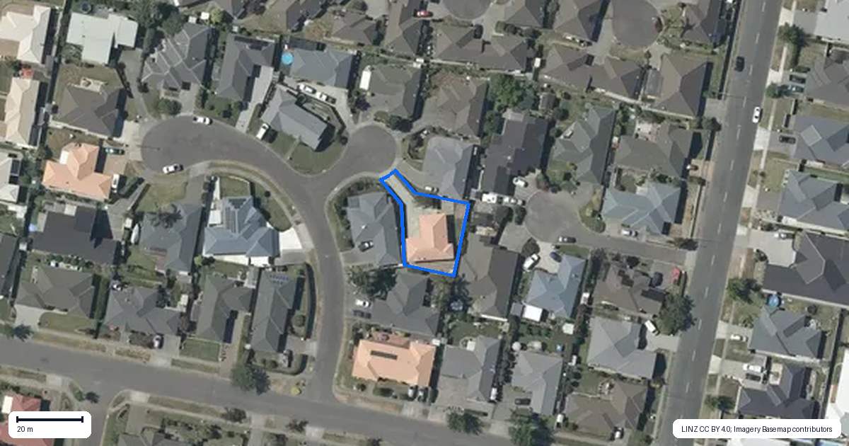 Property context map for 6 Newbury Place, Taradale, Napier