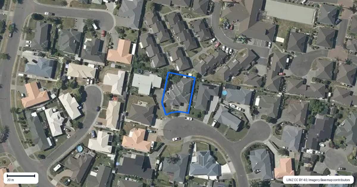 Property context map for 17 Newbury Place, Taradale, Napier