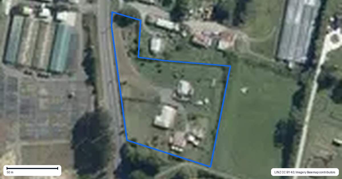 Property context map for 1284 Dairy Flat Highway, Dairy Flat