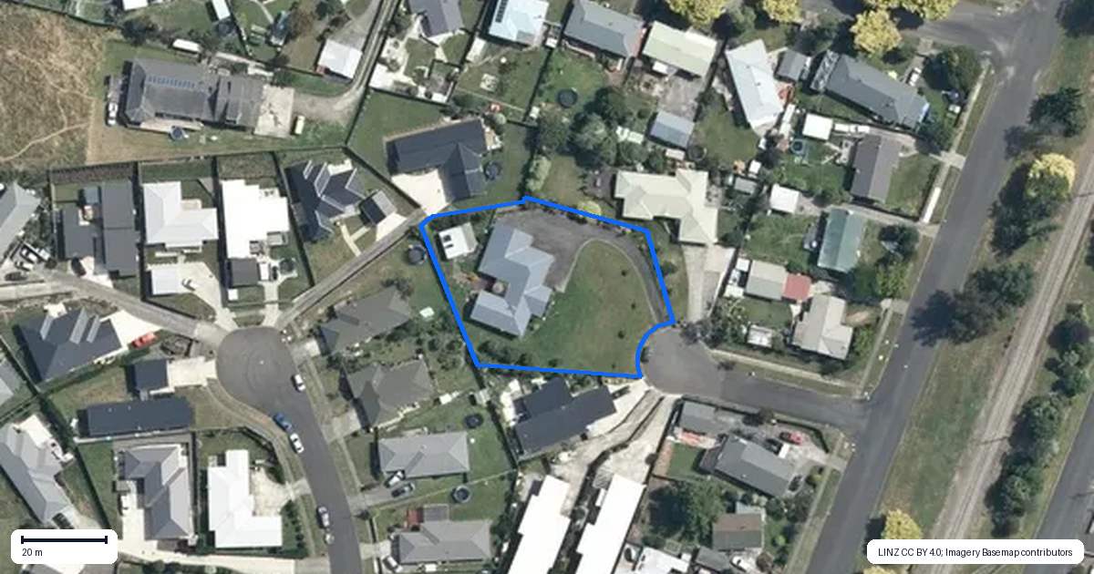 Property context map for 3 Hillview Place, Feilding