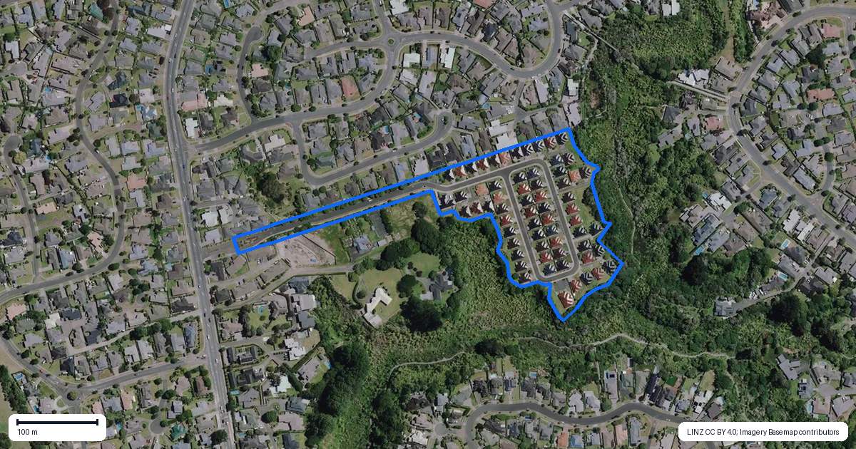 Property context map for 24 Sovereign Isle Lane, Rototuna, Hamilton