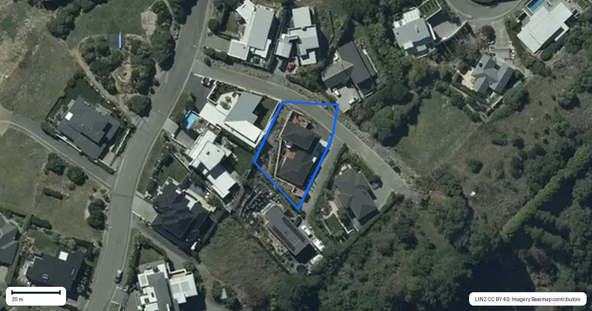 Property context map for 6 Daring Lane, Redcliffs, Christchurch