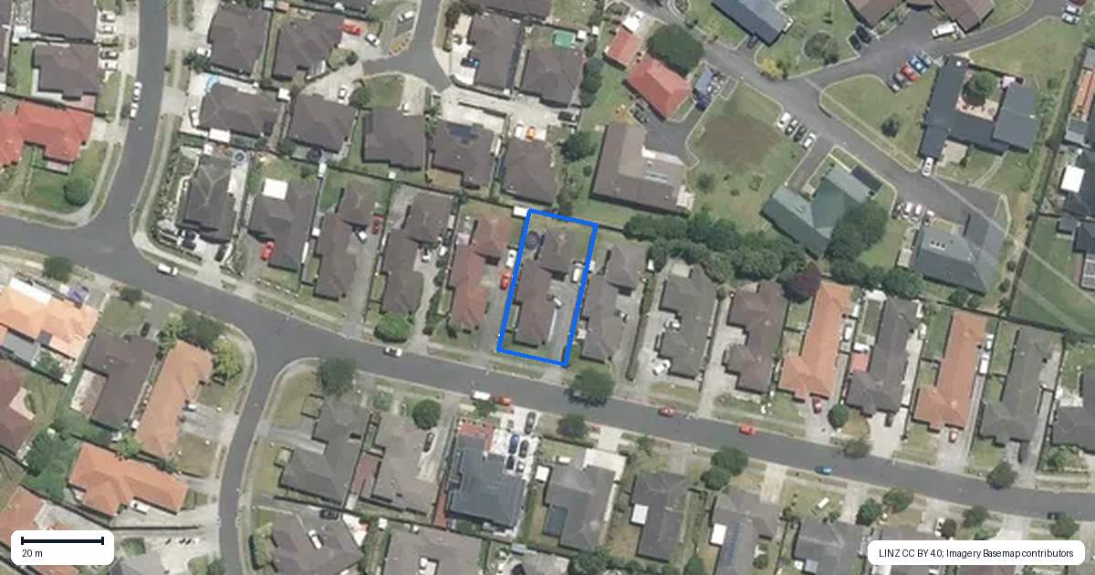 Property context map for 18 Carrick Glen Avenue, Flat Bush, Auckland