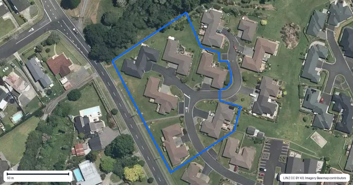 Property context map for 75/2 Seales Road, Morrinsville