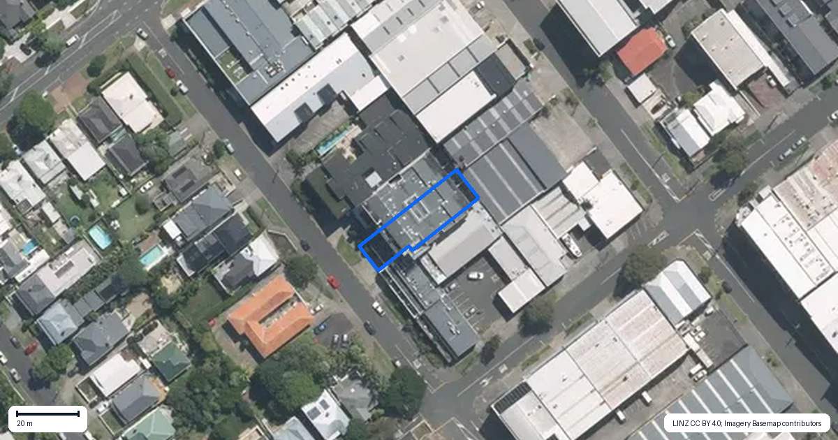 Property context map for 1A/31 Scanlan Street, Grey Lynn, Auckland