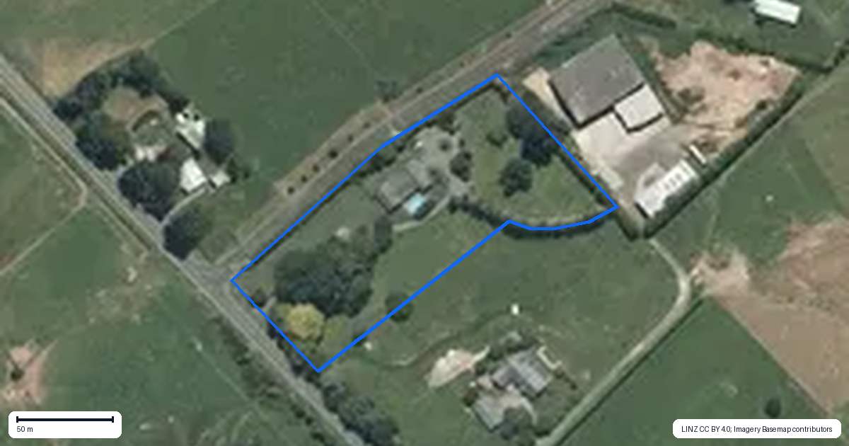 Property context map for 955 Maungatautari Road, Maungatautari, Cambridge