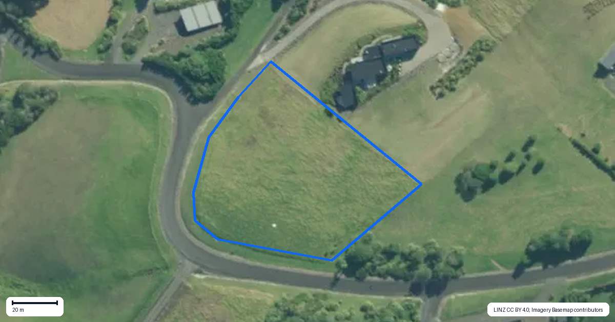 Property context map for 16A Salt River View Road, Kaiwaka
