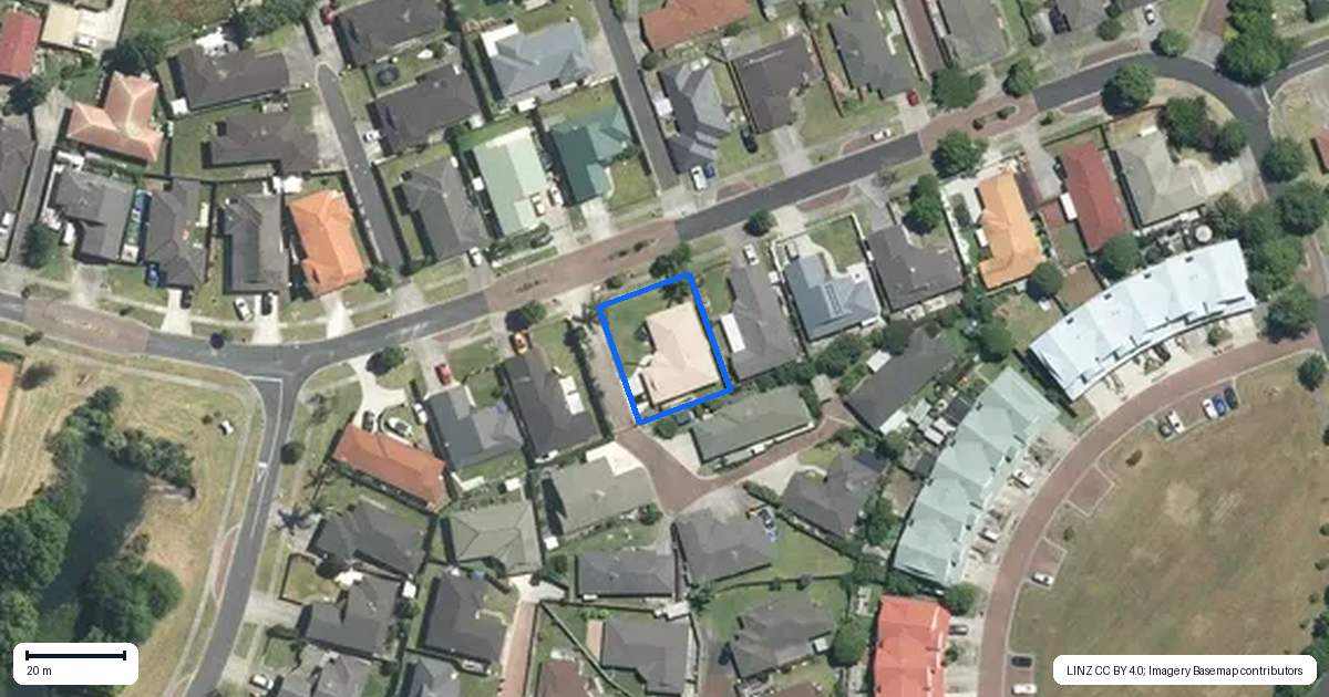 Property context map for 37 Milson Drive, Papakura