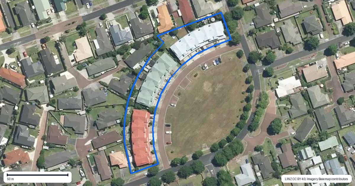 Property context map for 8 Lime Crescent, Papakura