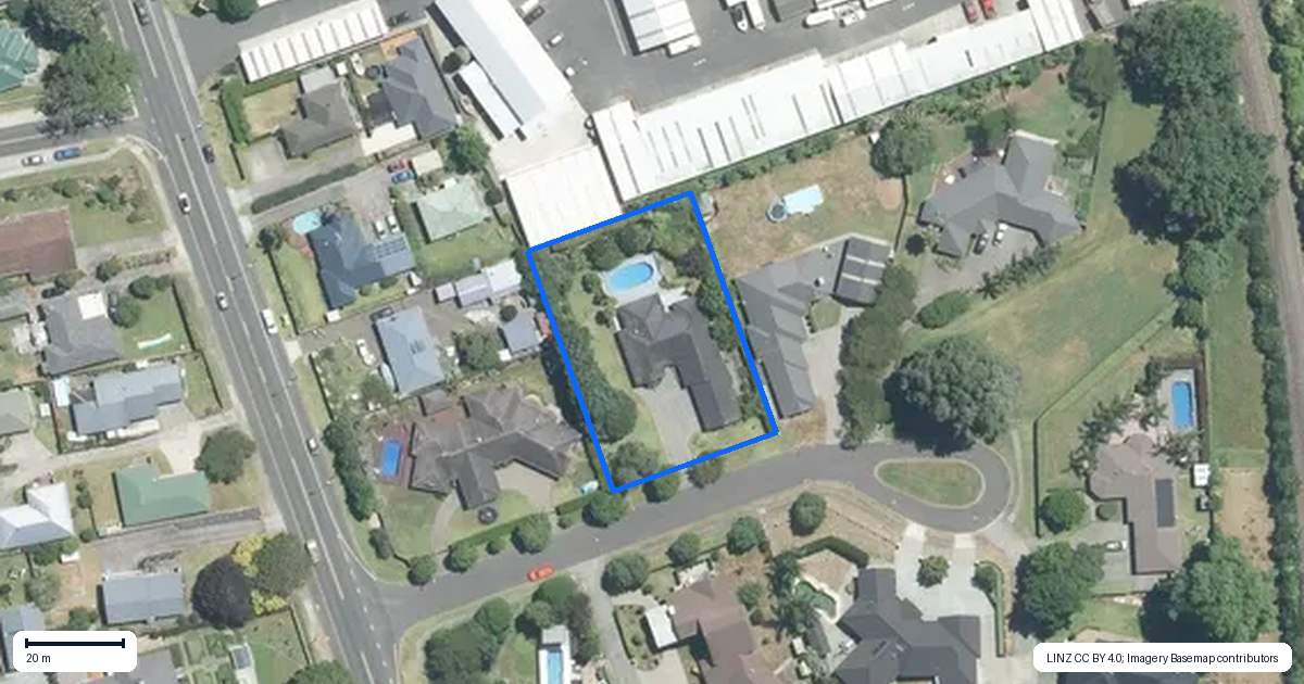 Property context map for 3 Glencairn Place, Buckland, Pukekohe