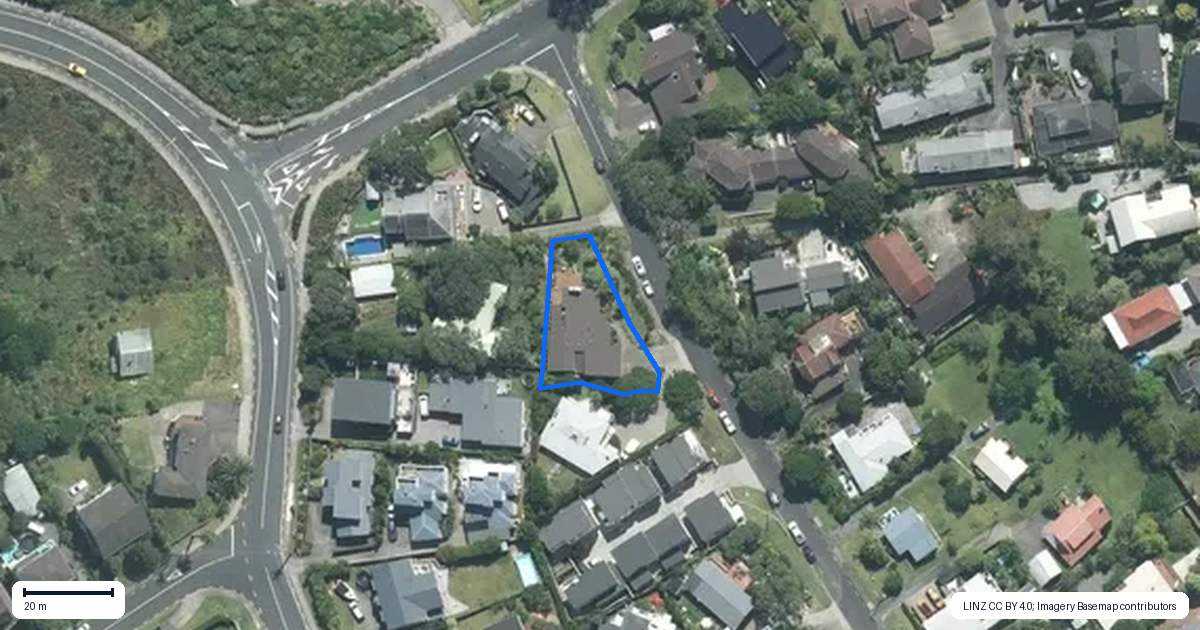 Property context map for 28A Long Bay Drive, Torbay, Auckland