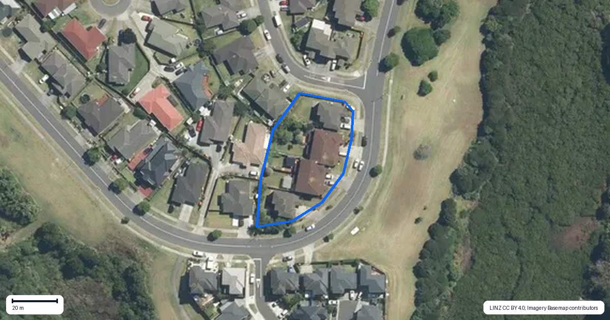 Property context map for 86 Naylors Drive, Mangere, Auckland