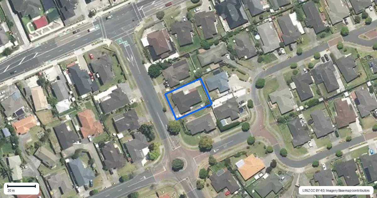 Property context map for 57 Magic Way, Randwick Park, Auckland