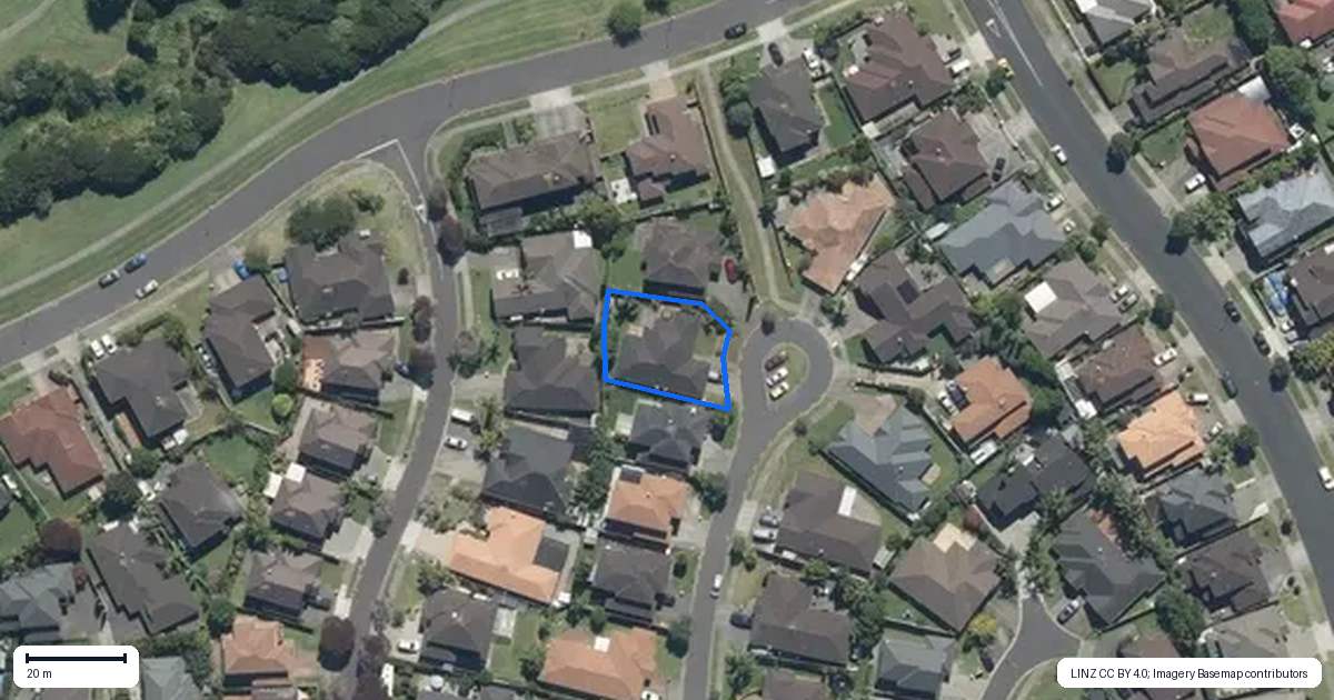 Property context map for 12 Karson Place, Flat Bush, Auckland