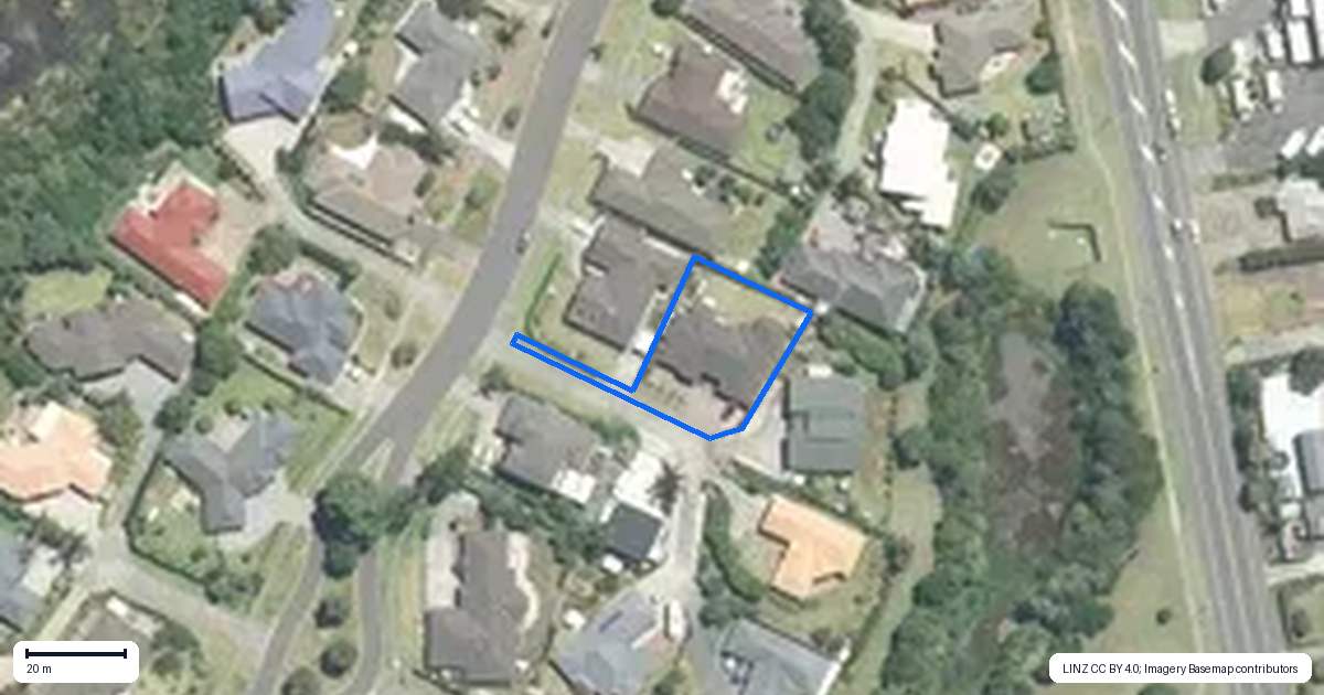 Property context map for 22 Lough Bourne Drive, Pukekohe