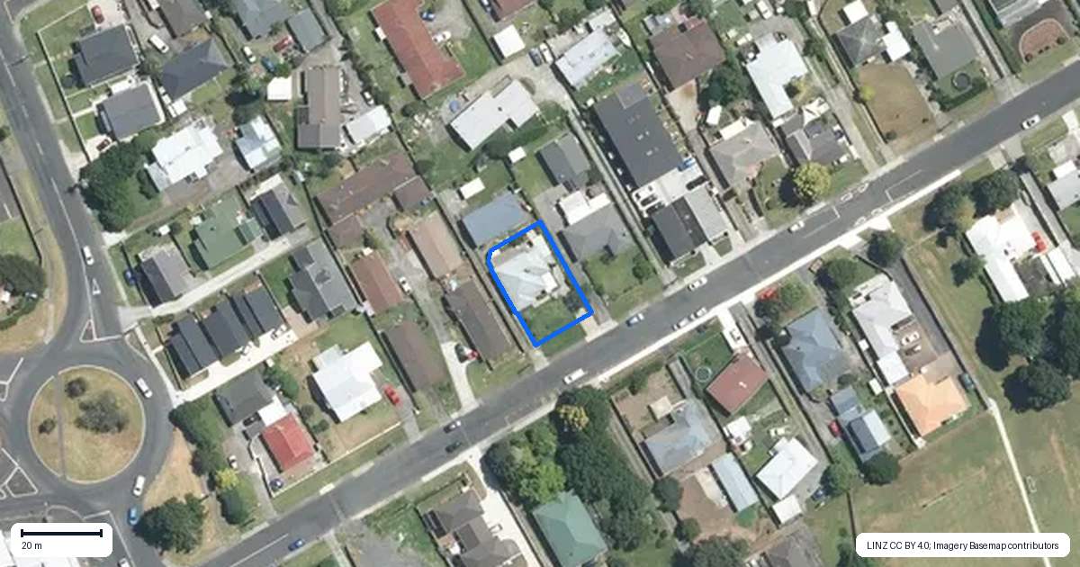 Property context map for 4 Short Street, Papakura