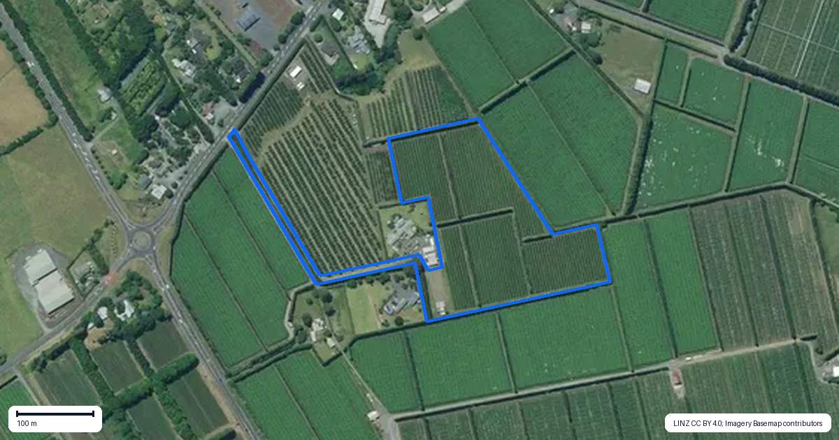 Property context map for 581D Kerikeri Road, Kerikeri