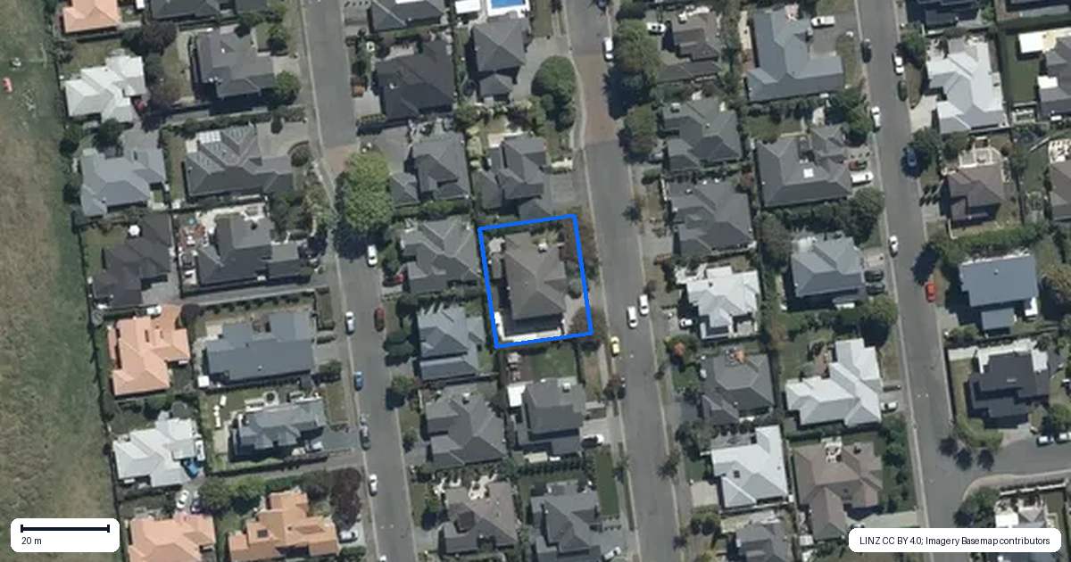 Property context map for 9 Watermill Boulevard, Northwood, Christchurch