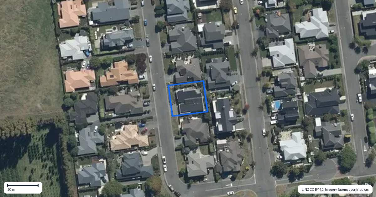 Property context map for 6 Brookfield Drive, Northwood, Christchurch