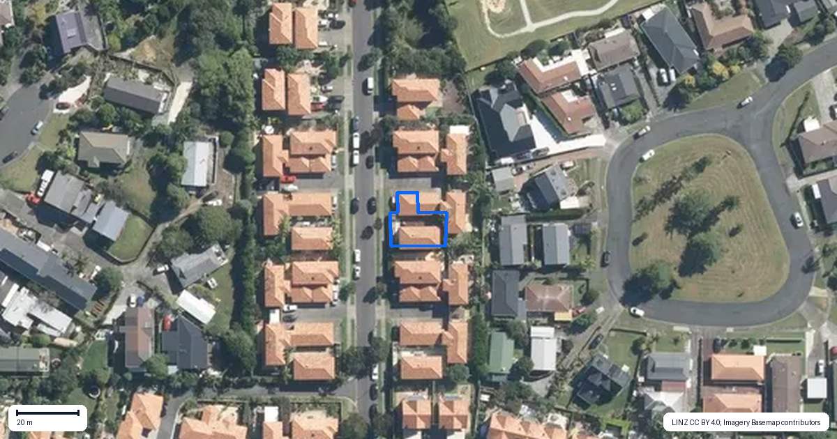 Property context map for 42 Millennial Way, Orewa