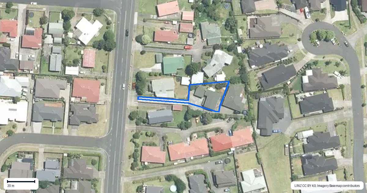 Property context map for 182 Queen Street, Pukekohe