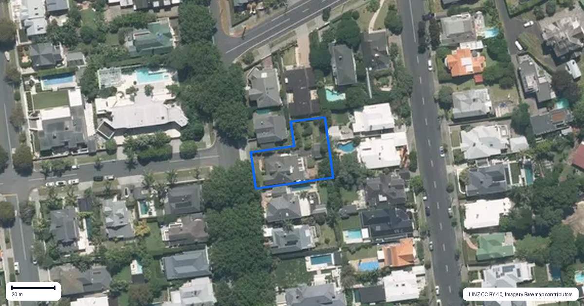 Property context map for 29 Herne Bay Road, Herne Bay, Auckland