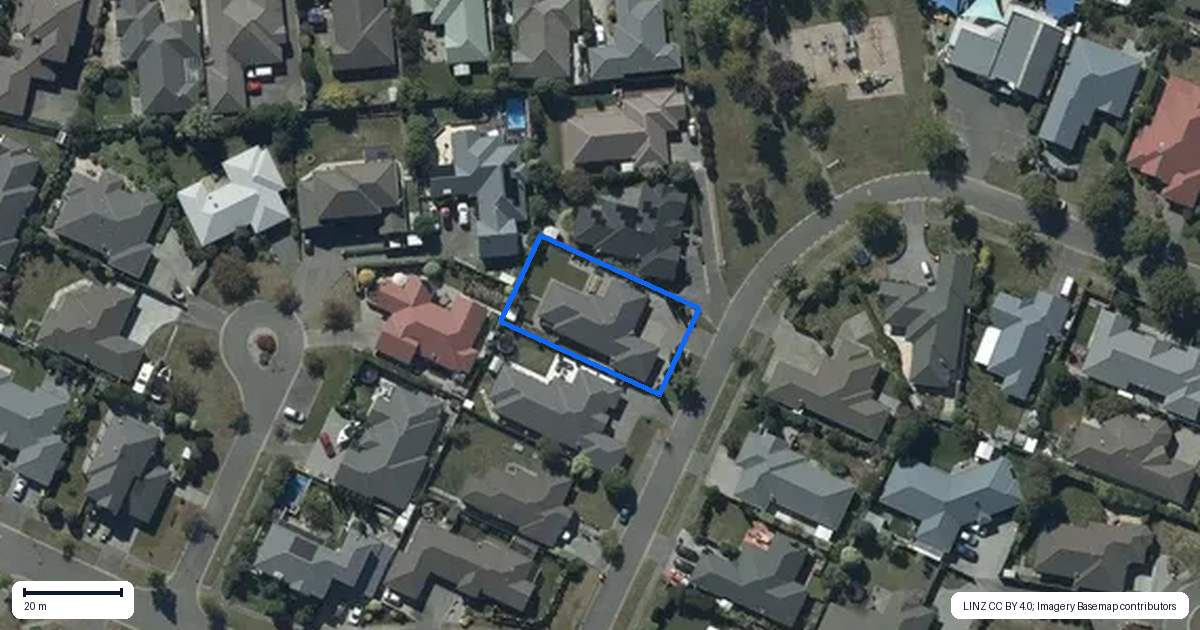Property context map for 60 Kinsella Crescent, Aidanfield, Christchurch