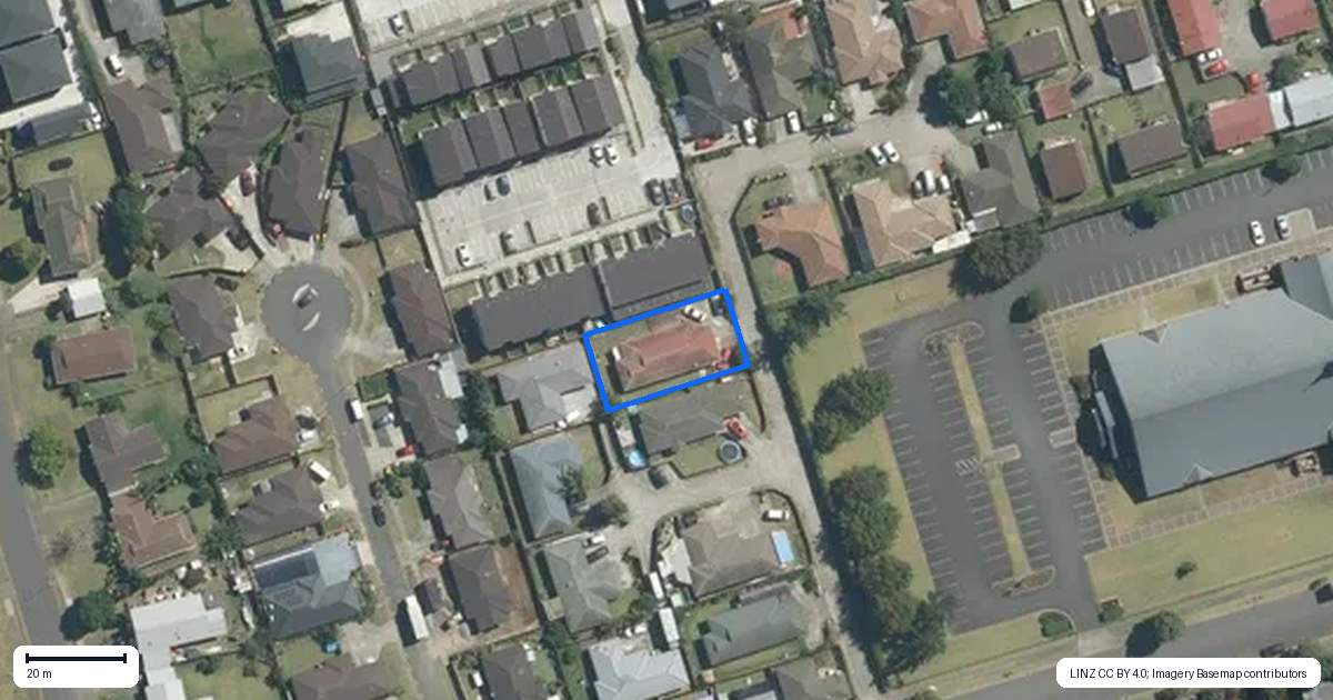Property context map for 29 Tilberg Street, Favona, Auckland
