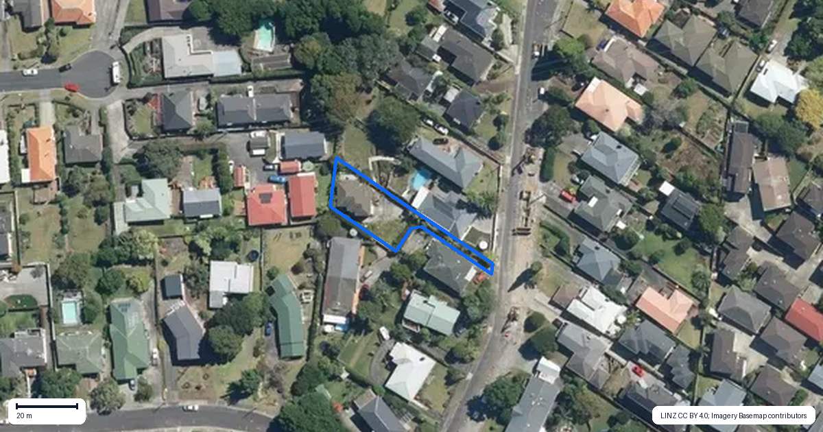 Property context map for 17B Eaton Road, Hillsborough, Auckland