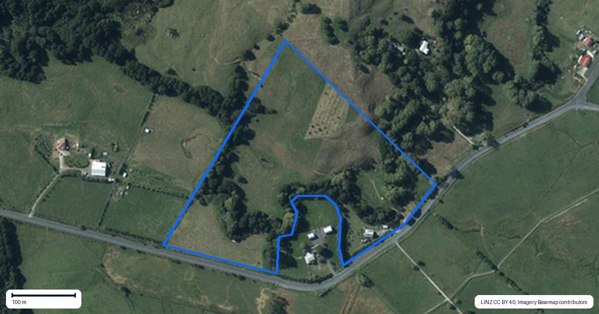 Property context map for 1425 Whangaripo Valley Road, Whangaripo, Wellsford