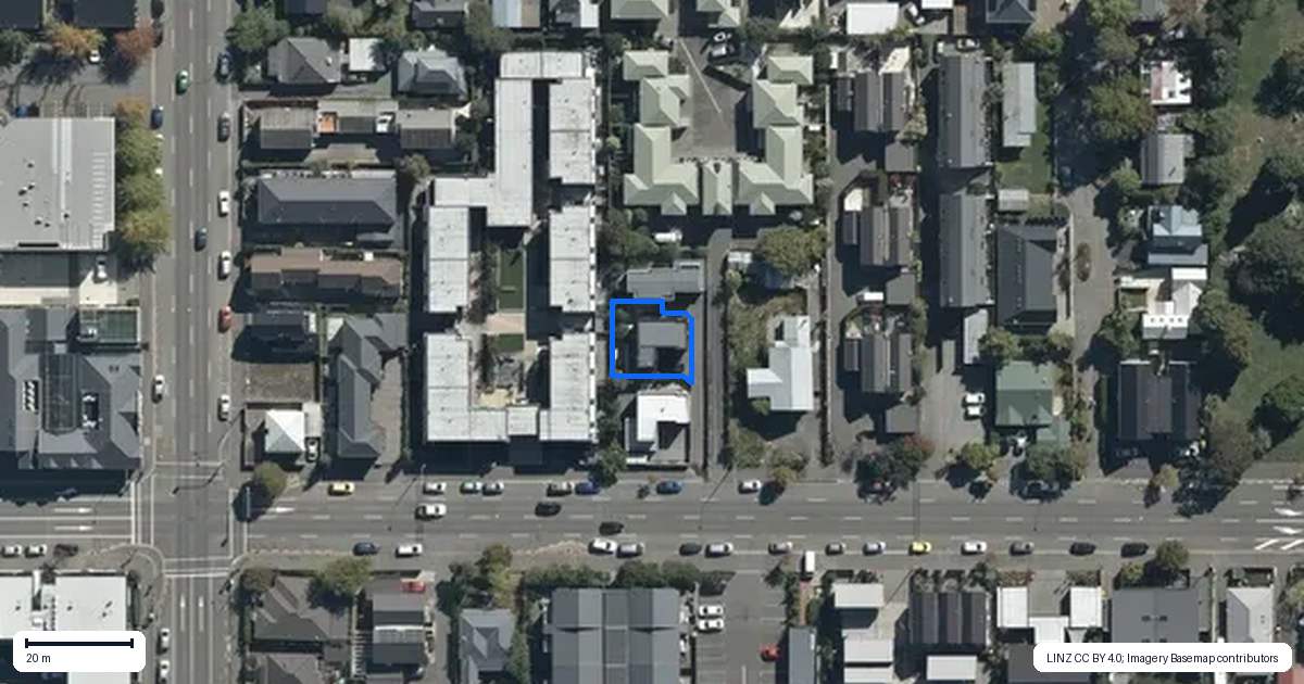 Property context map for 231A Salisbury Street, Christchurch Central, Christchurch