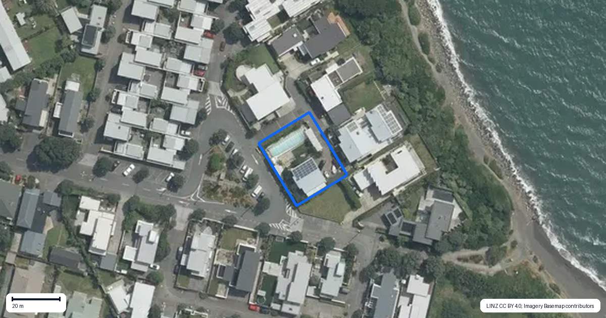 Property context map for 91 Ludlam Street, Seatoun, Wellington