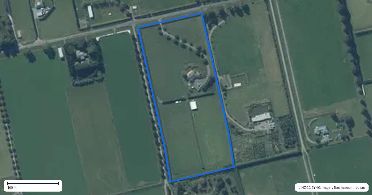 Property context map for 550 McLaughlins Road, Darfield